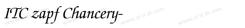 ITC zapf Chancery字体转换